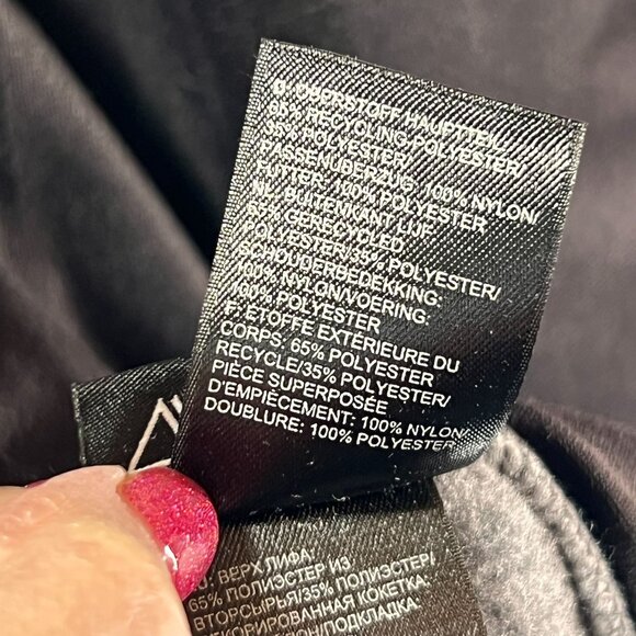 The North Face Polartec Denali Mens Full Zip Gray Black Fleece Jacket Pockets L - Picture 11 of 14